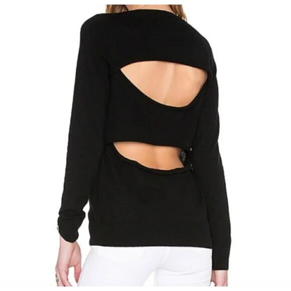 360 Cashmere Kiki Back Slash Cut Out Sweater - Small - Picture 1 of 7